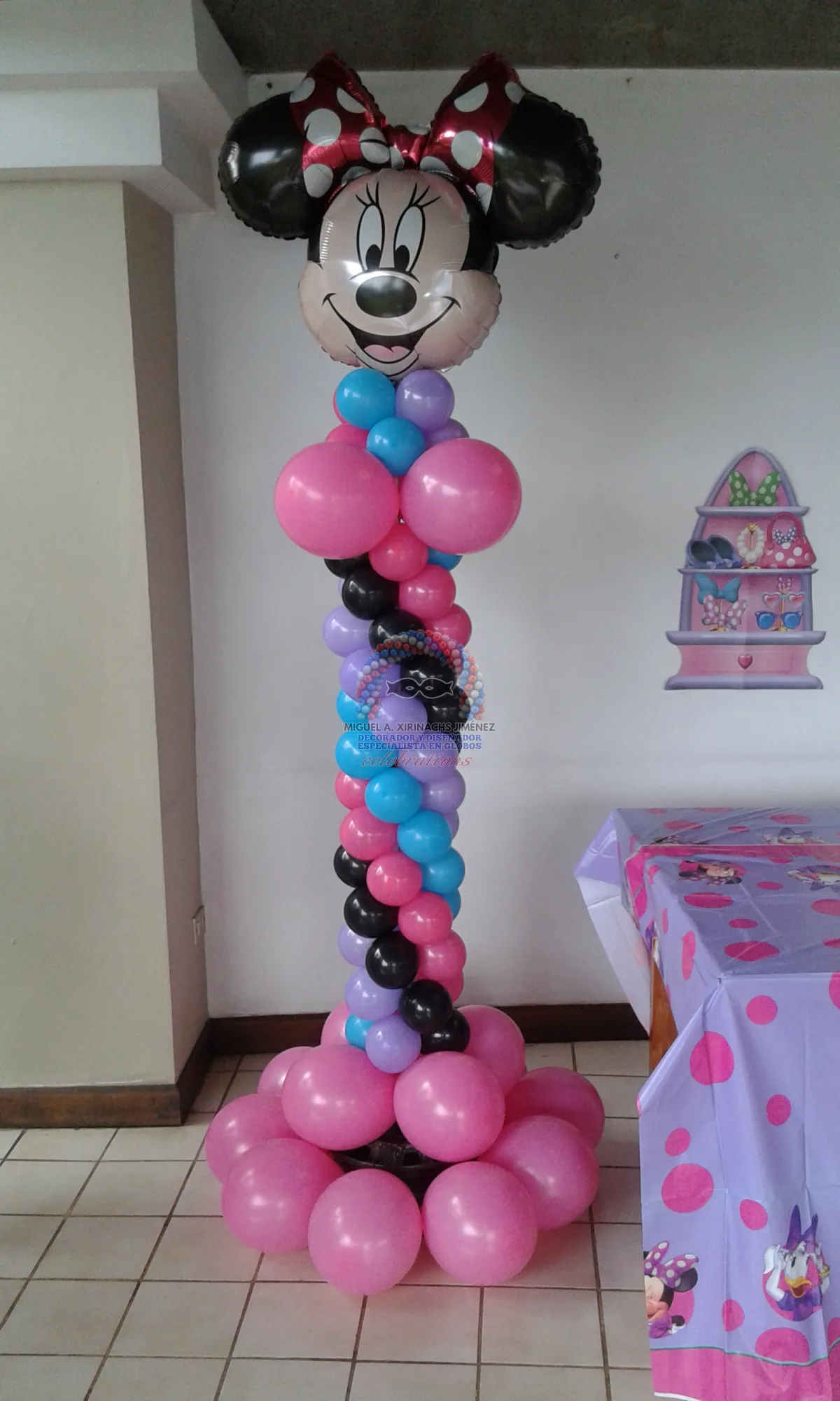 Inflado de globos con aire y helio