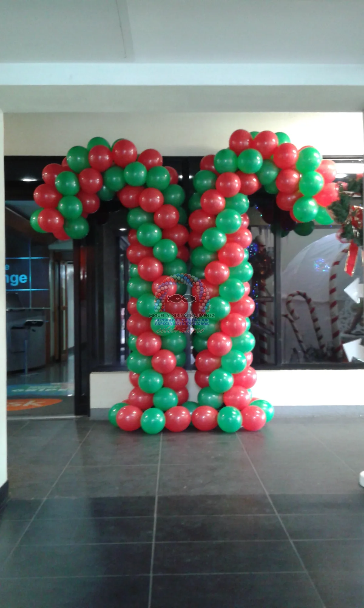 Inflado de globos con aire y helio