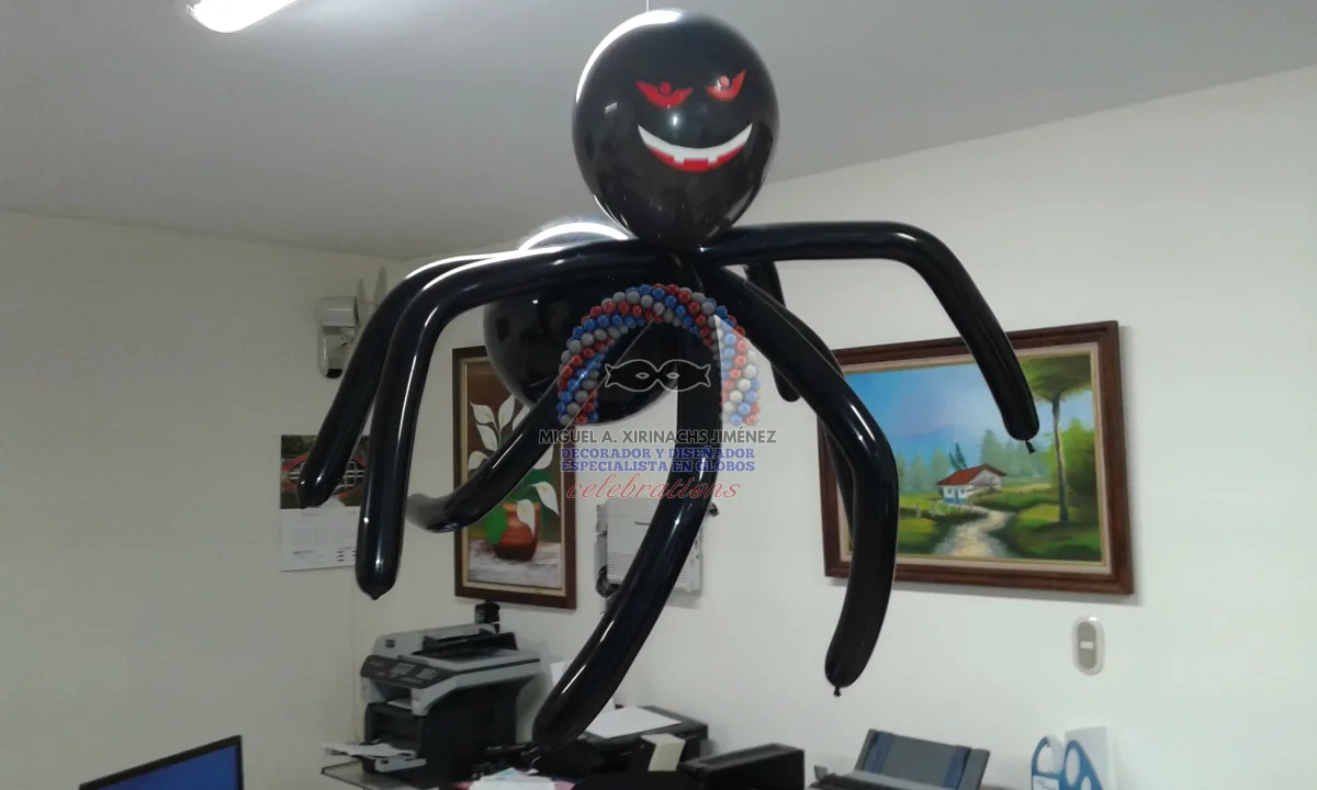 Inflado de globos con aire y helio